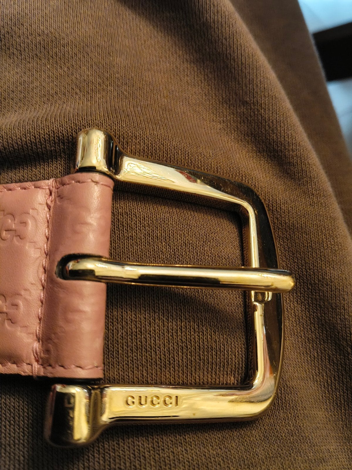 Gucci roze riem met extra gaatje, maat 90-36, 3 tot 5 cm, Echt leder, Heupriem, Ophalen of Verzenden