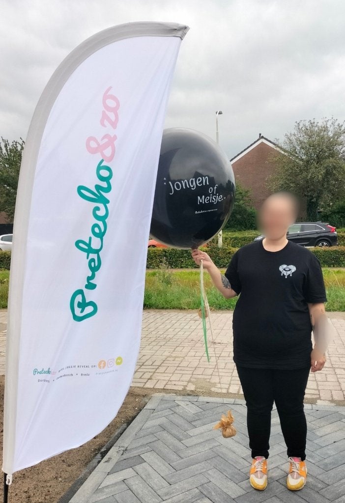 Gender reveal Helium Maxi (90cm )  Ballon, Ophalen, Nieuw, Feestartikel, Geboorte of Huwelijk