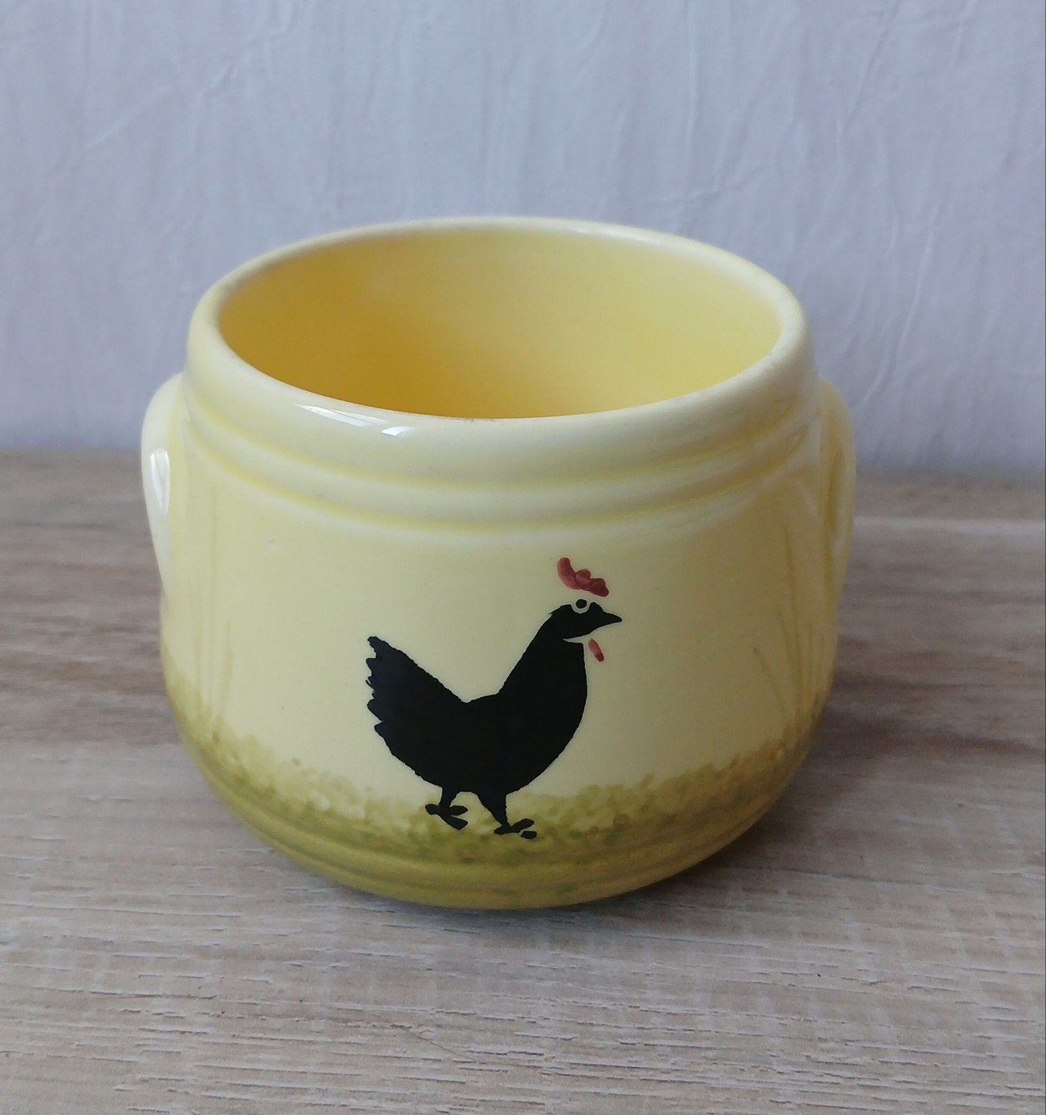 Zeller Fayencerie Keramik/Keramiek Kip/Haan Potje/Suikerpot, Ophalen of Verzenden