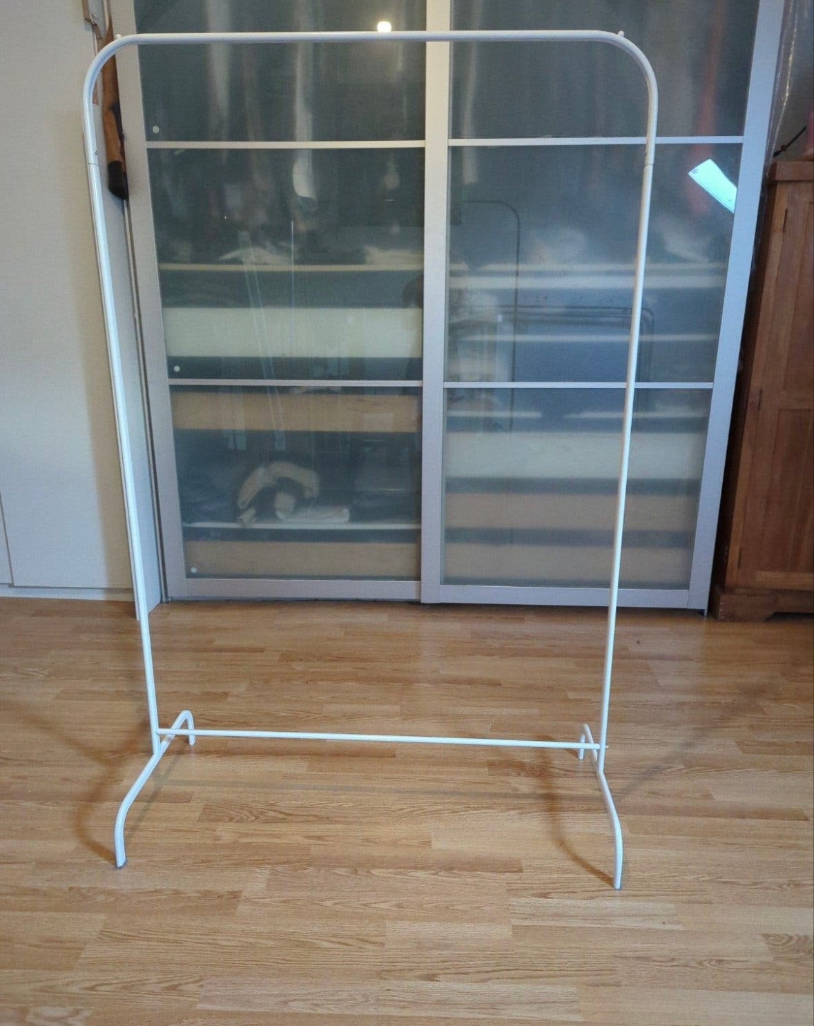 IKEA MULIG Kledingrek Wit - Zo goed als nieuw, Ophalen, Zo goed als nieuw, Metaal, Kinderen en Volwassenen