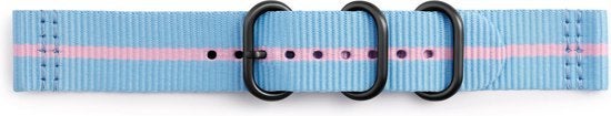 Samsung Nylon bandje 20mm - LichtBlauw, Bandje, Madefor@samsung.com, Nieuw, Ophalen of Verzenden