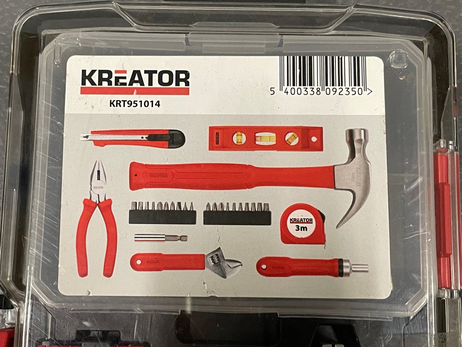 Kreator KRT951014 28-delige gereedschapsset in cassette, Ophalen of Verzenden, Nieuw, Gereedschapsset, Overige merken