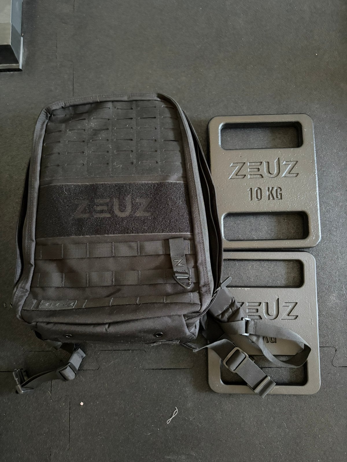 ZEUZ Rucking/weighted Backpack incl. weight plates, Ophalen, Zo goed als nieuw, Overige typen