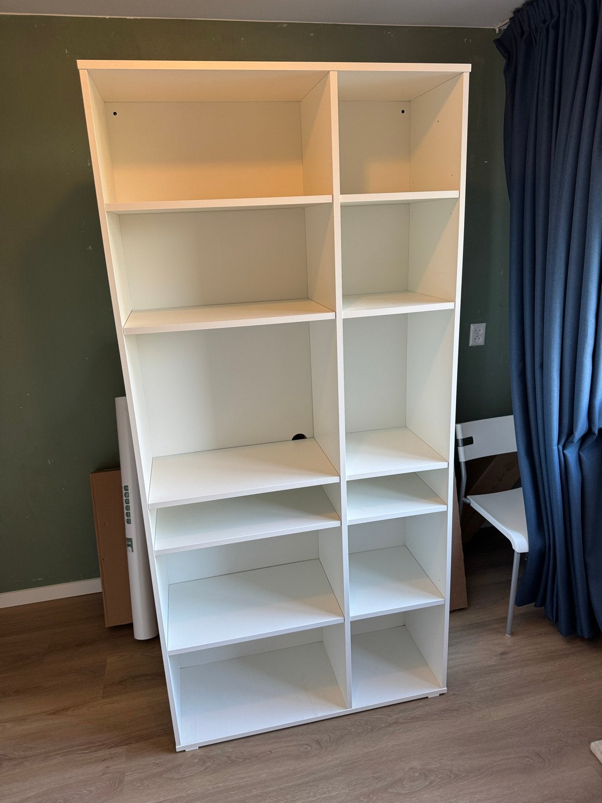 IKEA VIHALS stellingkast – wit – 9537200 cm €75,-, Ophalen, Met plank(en), 50 tot 100 cm, Zo goed als nieuw
