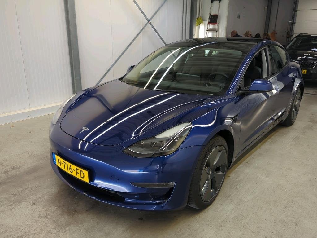 Tesla Model 3 Long-Range Dual Motor AWD, Auto's, Automaat, Metallic lak, Gebruikt, Zwart