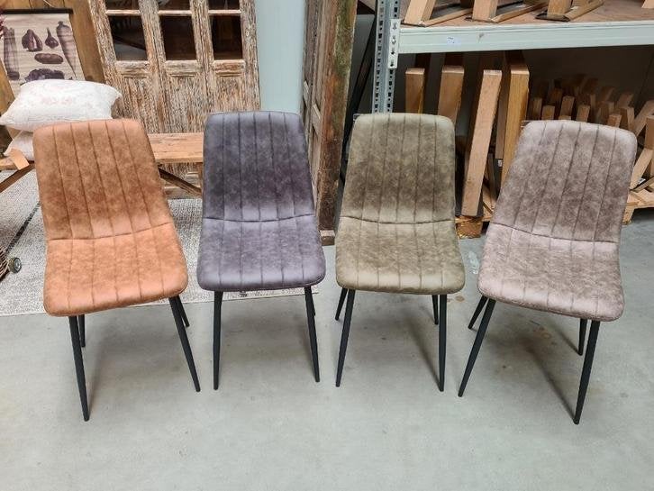 Eetkamerstoelen | Quebec | 4 kleuren | PARTIJVOORDEEL, Niet ingevuld, Overige kleuren, Hout, Niet ingevuld