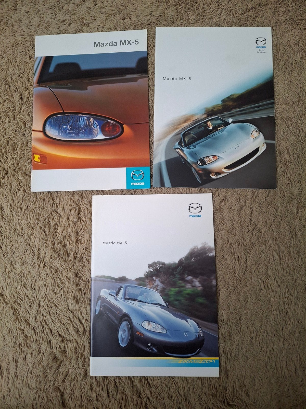 3x autofolder Mazda MX-5, Boeken, Verzenden, Zo goed als nieuw, Mazda