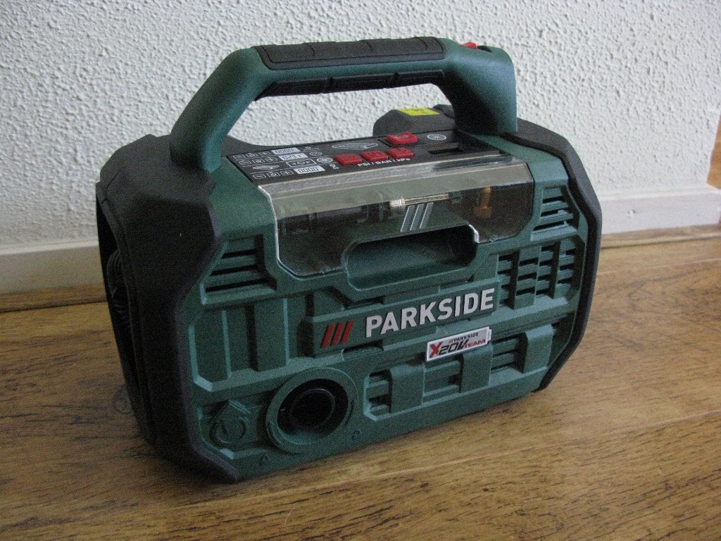 Parkside compressor PKA20-Li B2, Doe-het-zelf en Verbouw, Compressors, Ophalen of Verzenden, Zo goed als nieuw, Minder dan 200 liter/min