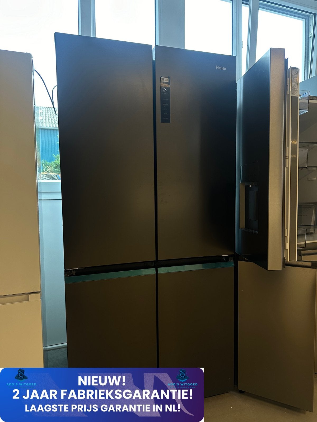 HAIER No Frost WiFi 642L Side-by-Side koelkast ABT Pro, 200 liter of meer, Nieuw, HAIER, Info@adoswitgoed.nl