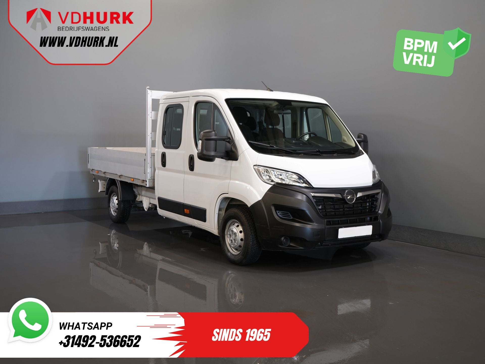 Opel Movano 2.2 140 pk DC Dubbel Cabine Open Laadbak/ 7 Pers, Auto's, Voorwielaandrijving, Stof, Gebruikt, 4 cilinders