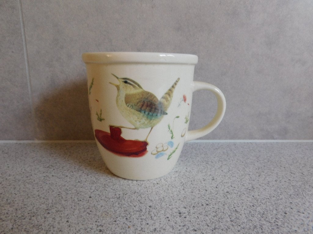 Mok Winterkoninkje Vivara - 9,5x8,5 cm, Huis en Inrichting, Overige merken, Keramiek, Zo goed als nieuw, Overige stijlen