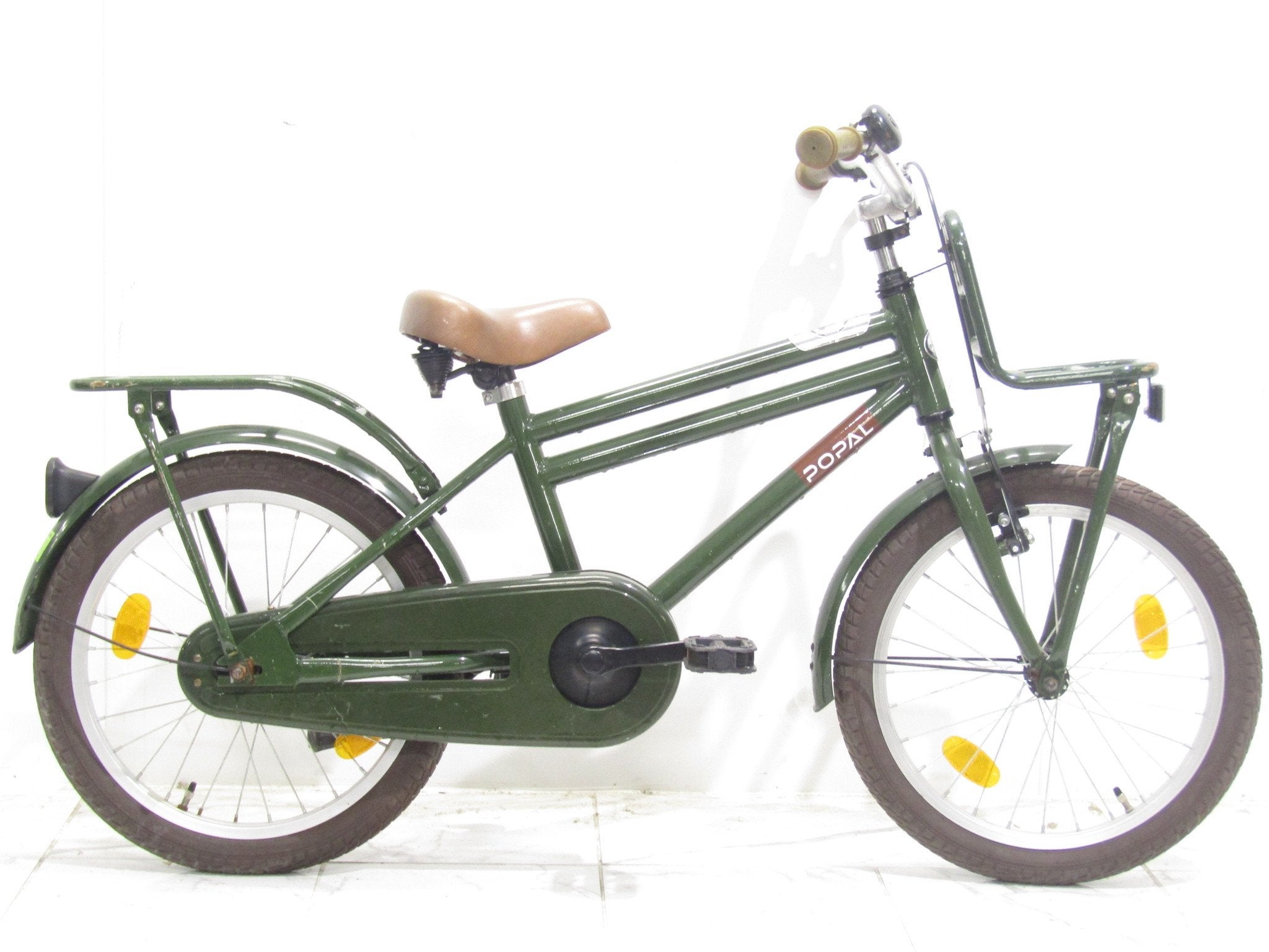 Popal Kinderfiets groen jongens 30cm 18inch, Fietsen en Brommers, Gebruikt, POPAL, Versnellingen