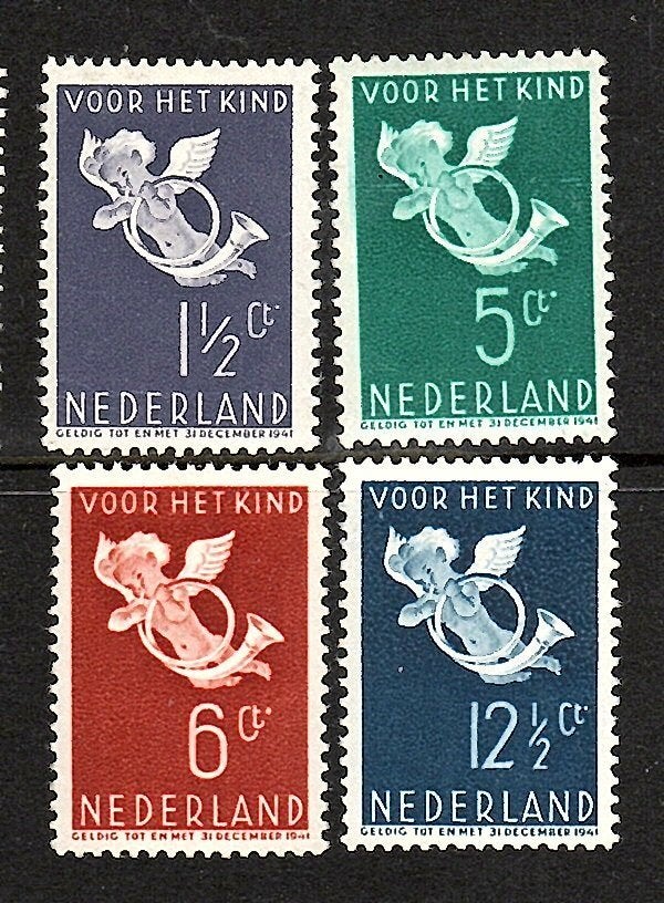 071 nvph 289-292 kinderzegels 1936 ongebruikt zie scan., Ophalen of Verzenden, Na 1940, Postfris