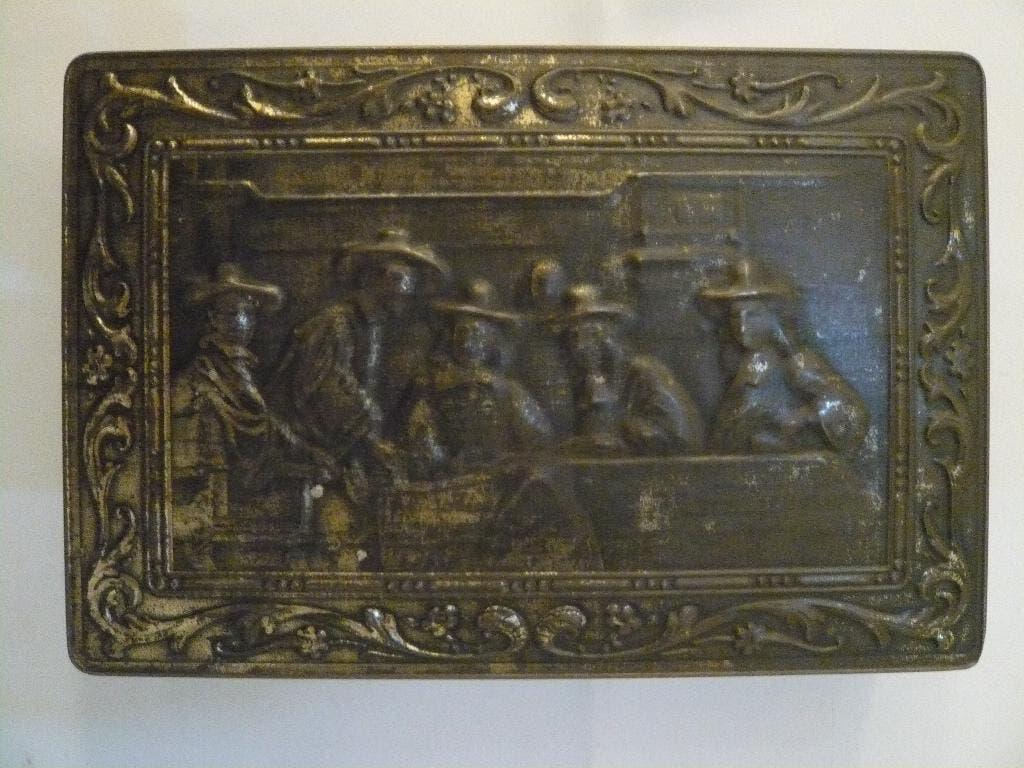 Vintage blik Rembrandt, Ophalen of Verzenden, Gebruikt, Koek(jes), Overige merken