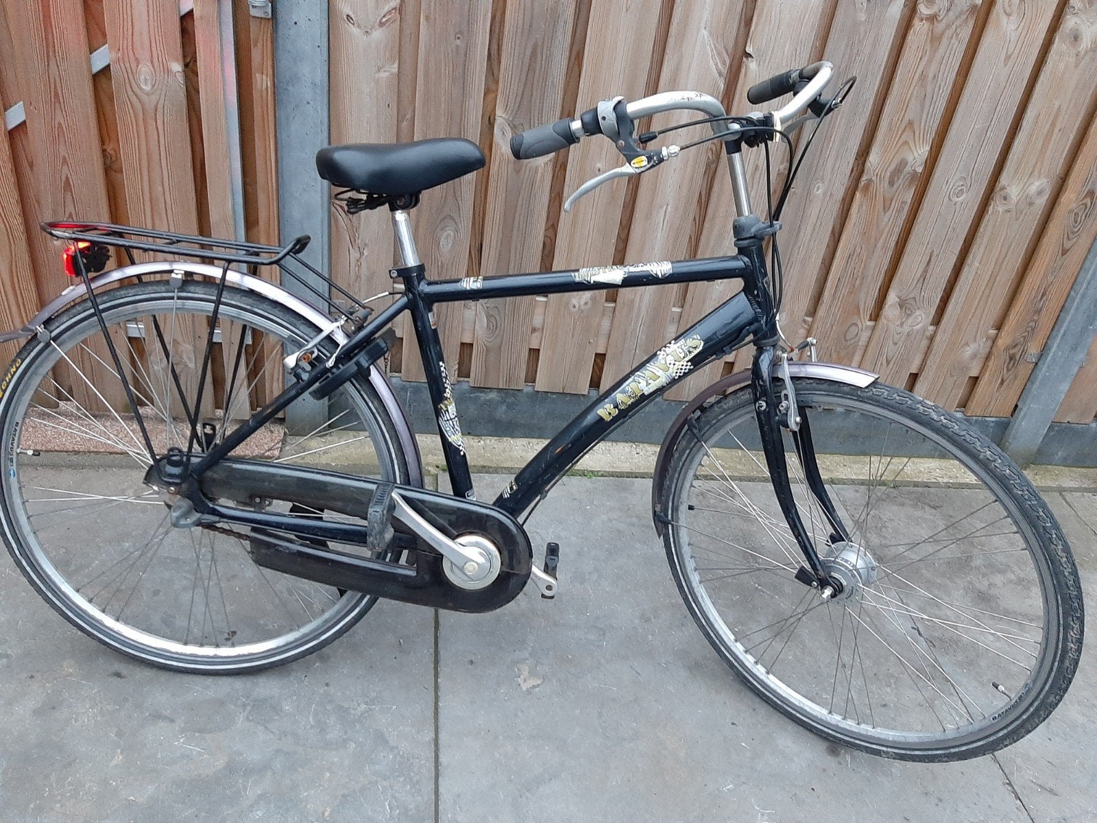 herenfiets Batavus met lage frame 48 cm terugtraprem 3 versn, Fietsen en Brommers, Ophalen, Terugtraprem, Gebruikt, Versnellingen