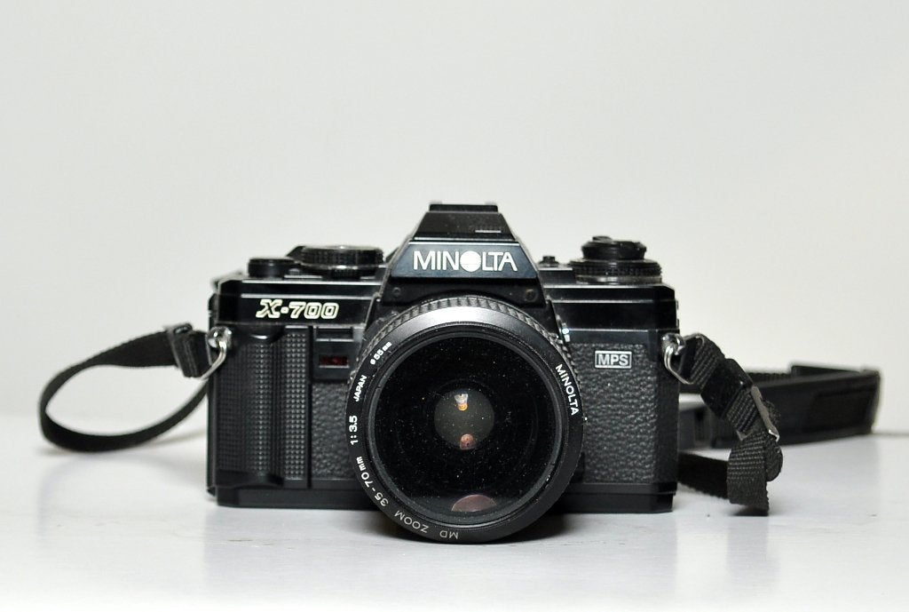 Minolta X700  -incl 2 lenzen!, Ophalen of Verzenden, Spiegelreflex, Minolta
