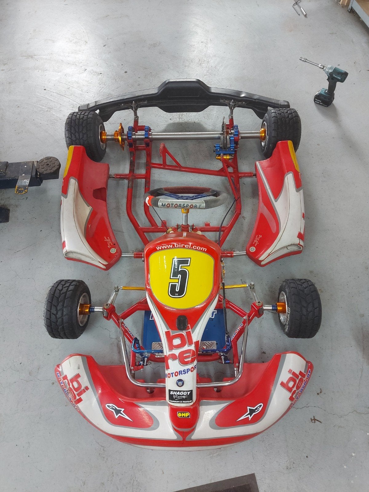 Birel Junior Kart Frame - Klaar voor de Start, Sport en Fitness, Karting, Ophalen, Gebruikt, Kart