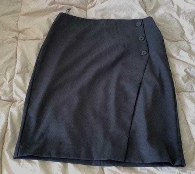 Mango Basics Zwarte Rok met Knoopdetails - Maat 38, Kleding | Dames, Maat 38/40 (M), Zwart, Ophalen of Verzenden, Zo goed als nieuw