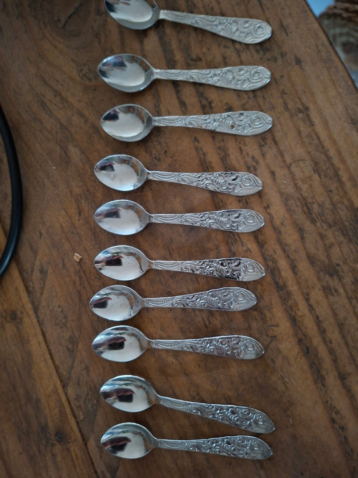 10 Vintage Lepeltjes voor Advocaat of Dessert, Ophalen