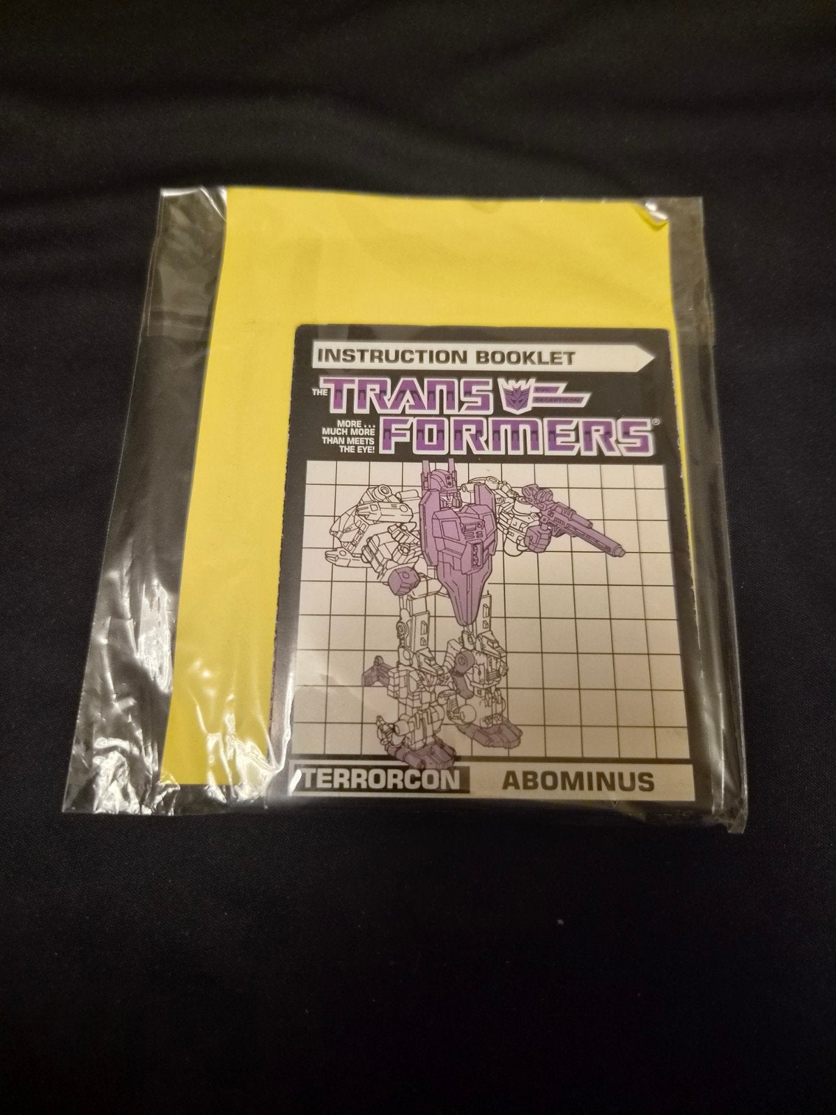 Transformers Terrorcon Abominus Instructieboekje & Stickers, Overige generaties, Ophalen of Verzenden, Zo goed als nieuw
