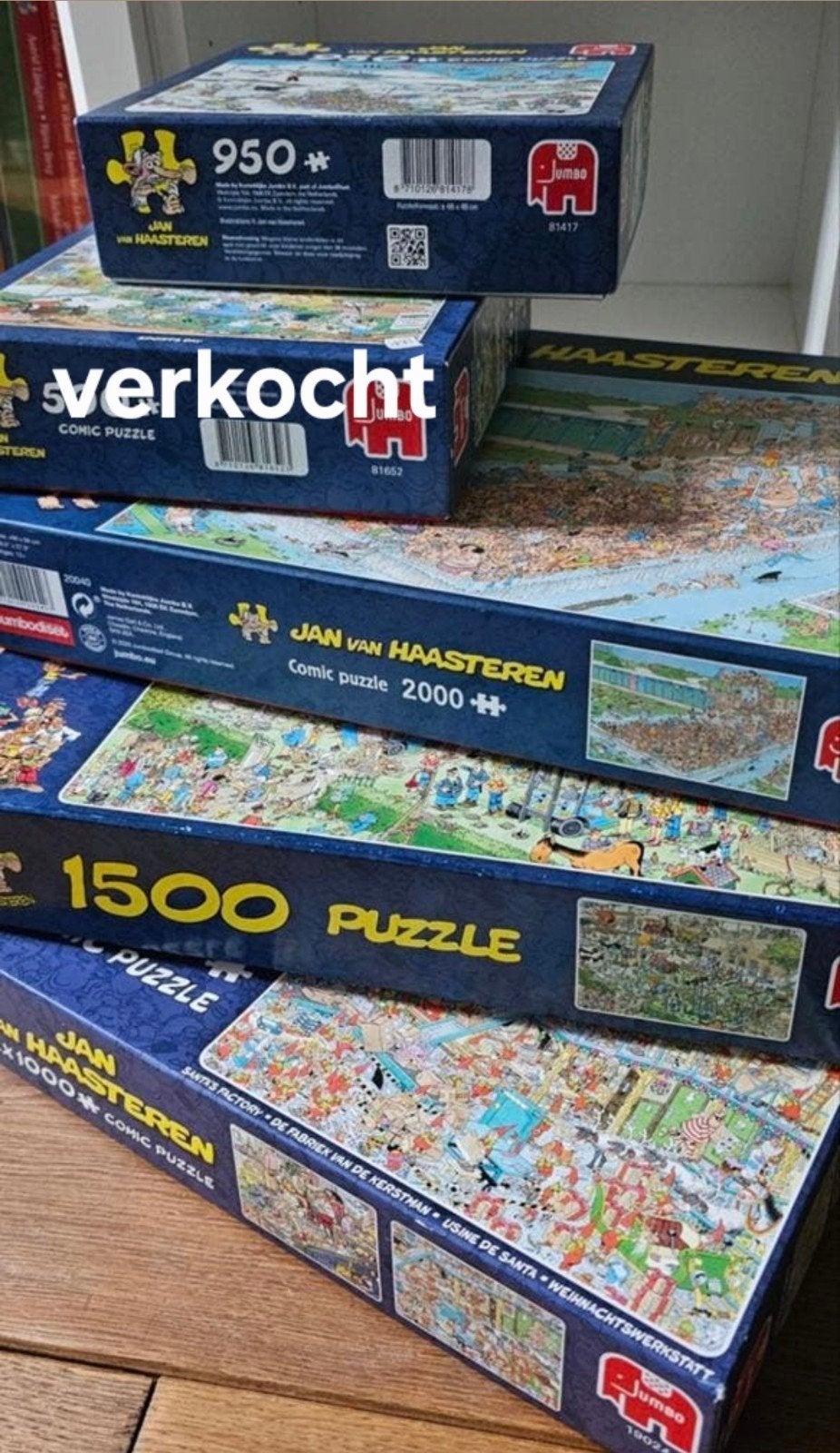 Jan van Haasteren puzzels- 1000/1500/2000 stukjes, Ophalen, 500 t/m 1500 stukjes