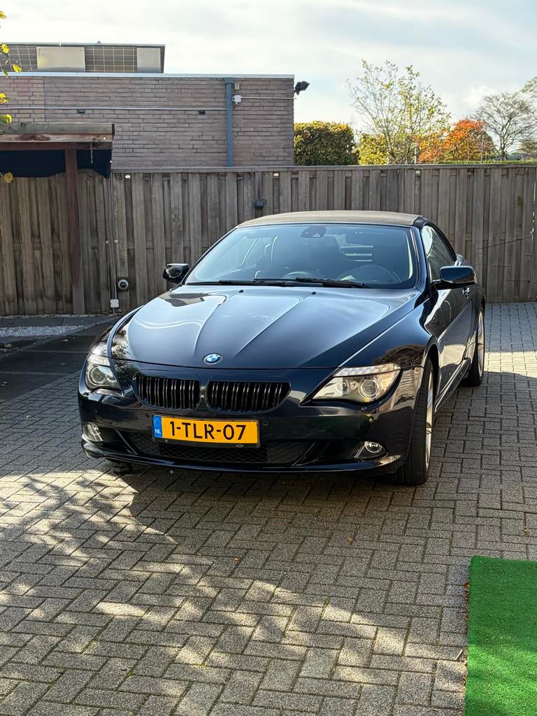 BMW 6-Serie 3.0 I 630 Cabrio 200KW 2010 Zwart, Auto's, BMW, Achterwielaandrijving, 1715 kg, Cabriolet, 4 stoelen