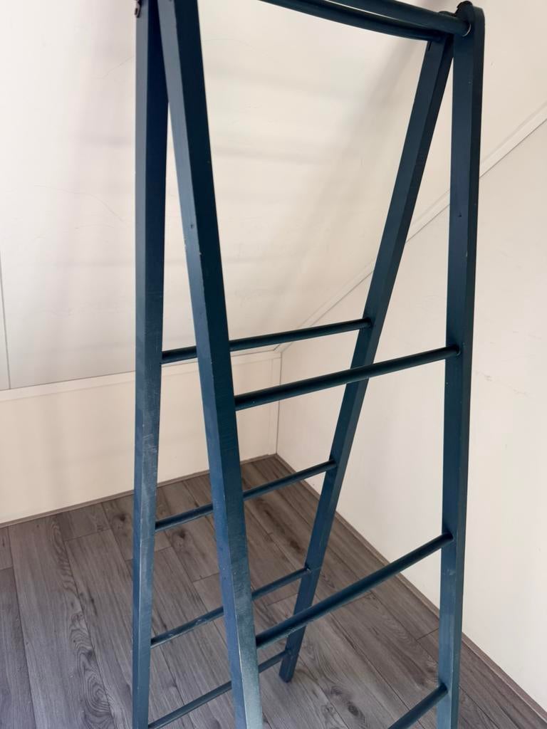 Houten decoratie ladder, Ophalen, Zo goed als nieuw