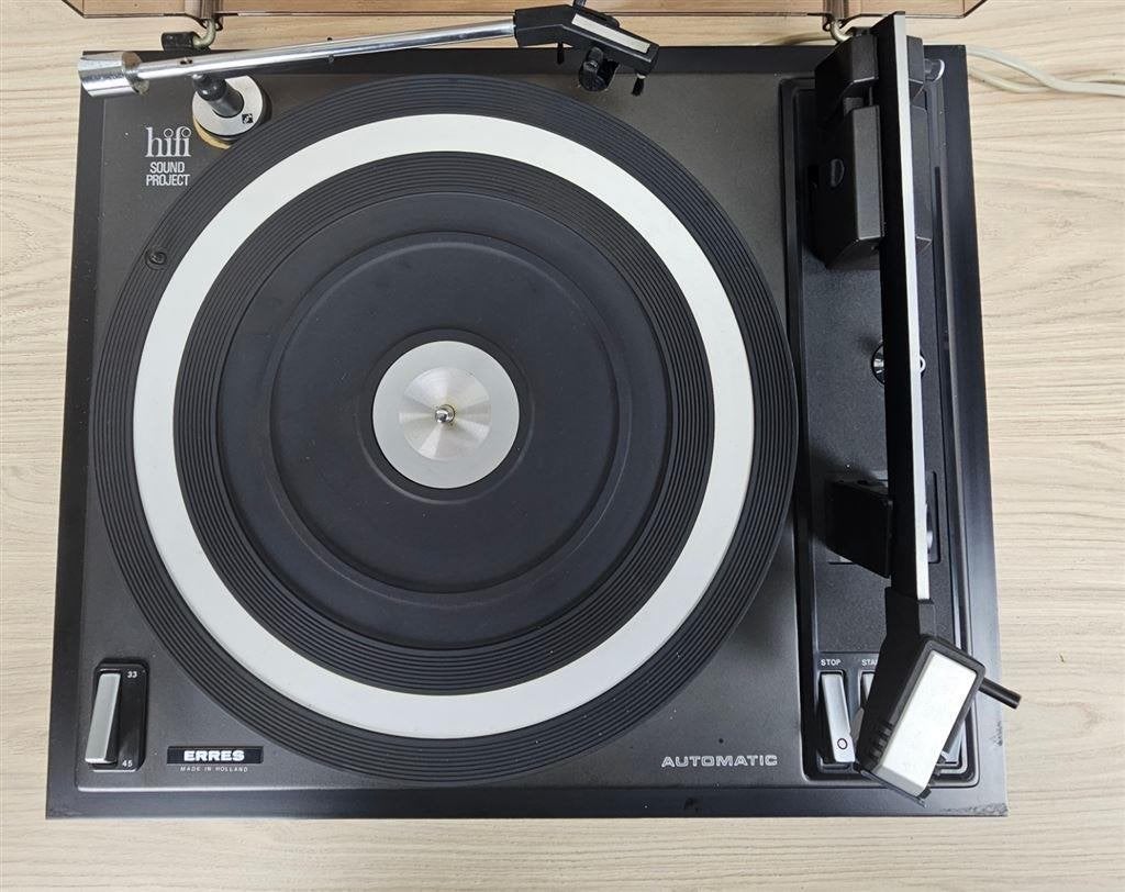 Vintage Philips 22GA418 platenspeler met shure M75-6S elemen, Ophalen of Verzenden, Nieuw, Thorens