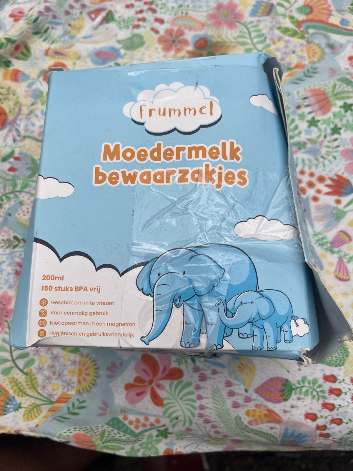 Frummel Moedermelk Bewaarzakjes 200ml, Ophalen, Overige merken, Bewaarbakje, Nieuw