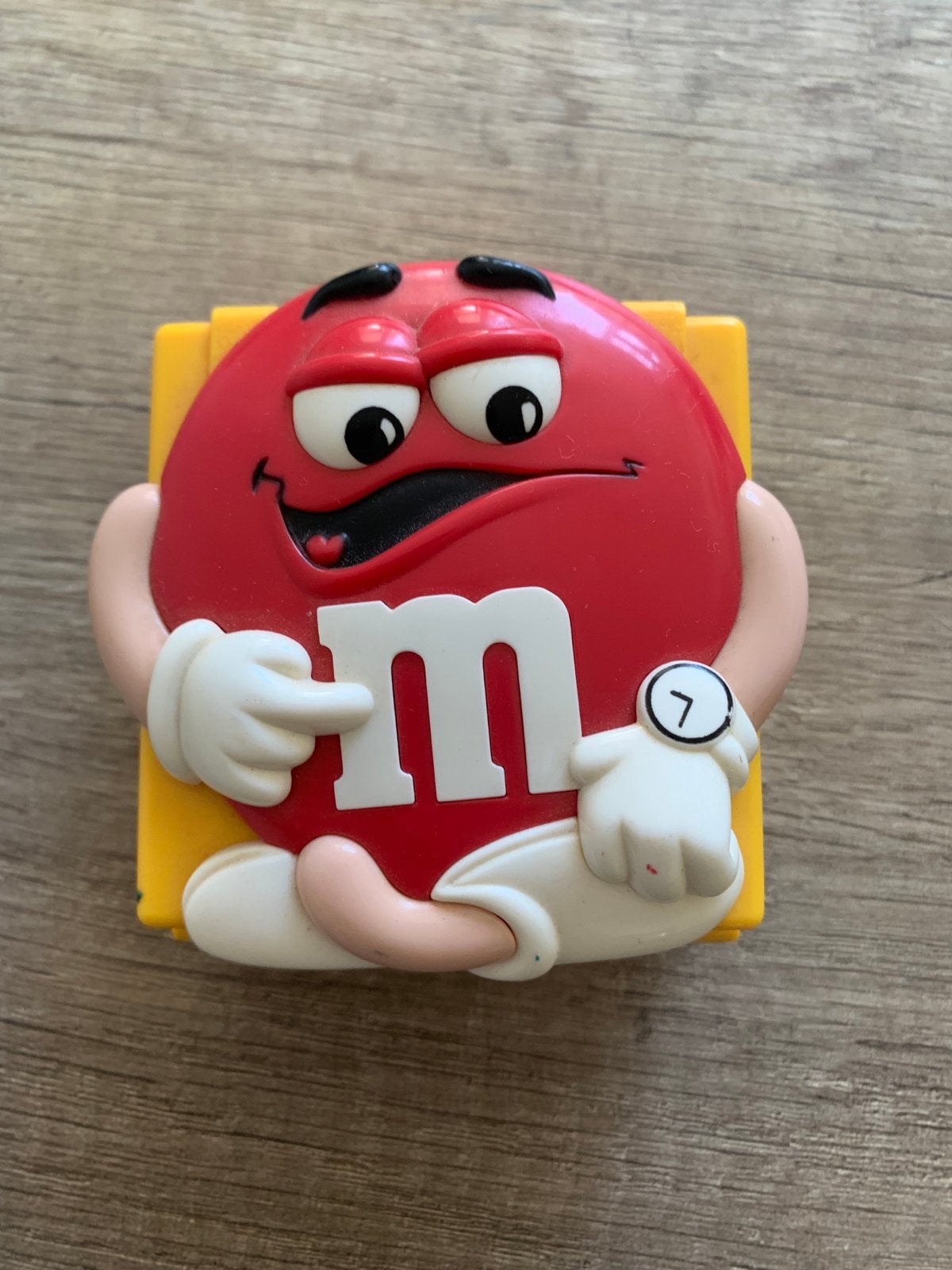Vintage M&M's Wekker Rood - Unieke klok, Ophalen of Verzenden, Gebruikt