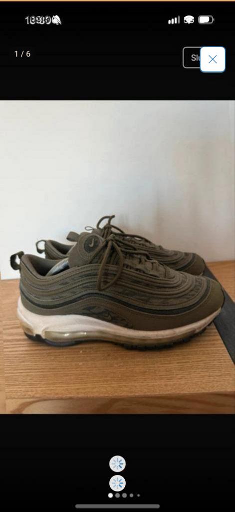 Nike Air Max 97 Sneakers - Olijfgroen 38.5, Ophalen of Verzenden, Zo goed als nieuw, Groen, Sneakers of Gympen