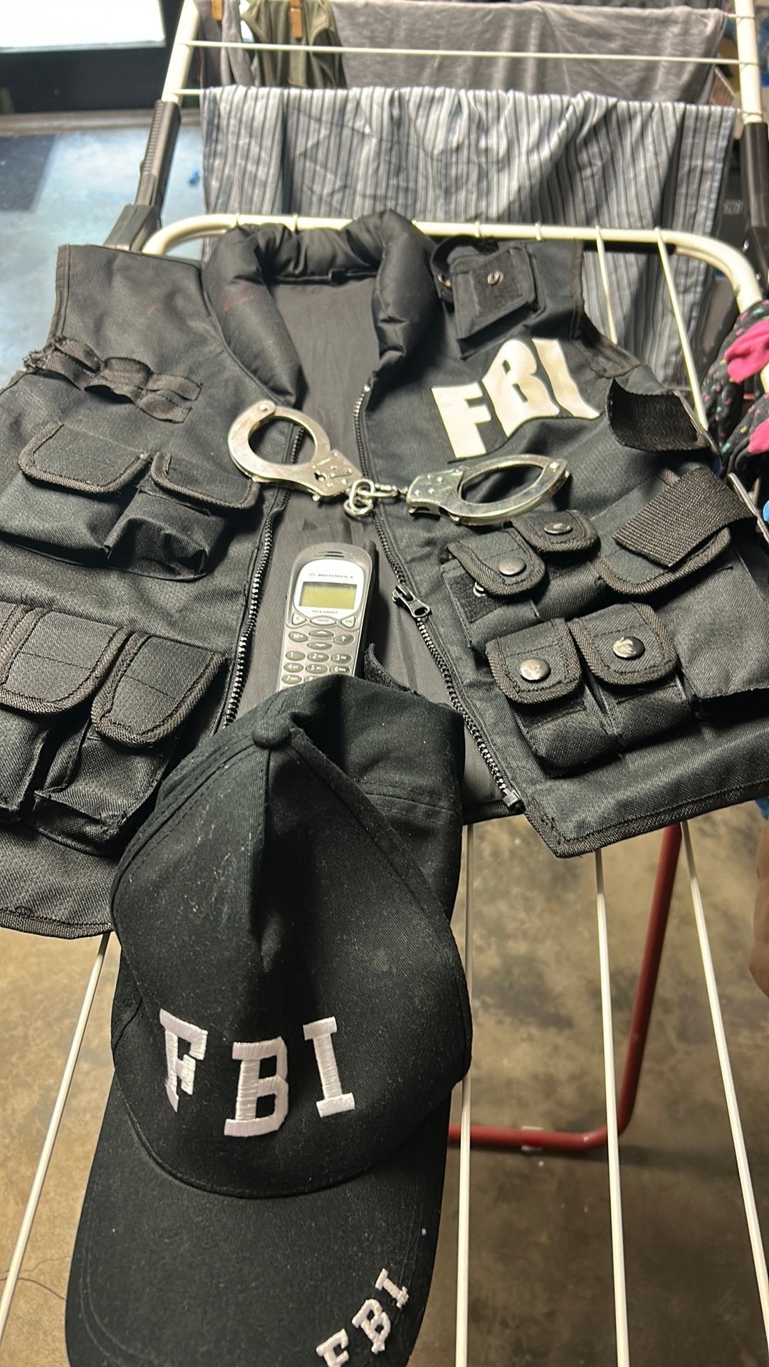 Carnaval FBI  vest xs, Carnaval, Ophalen of Verzenden, Kleding, Gedragen