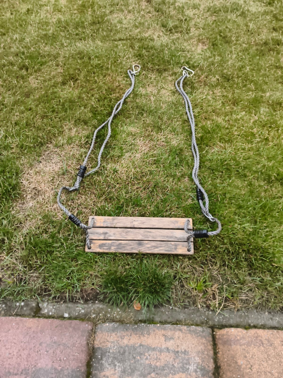 Houten schommelzitje met touwen, Ophalen, Gebruikt, Schommel