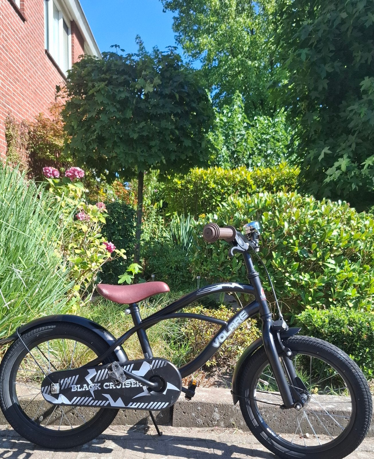 Kinderfiets Volare Black Cruiser 16 inch, Ophalen, Terugtraprem, Zijwieltjes, 16 tot 20 inch