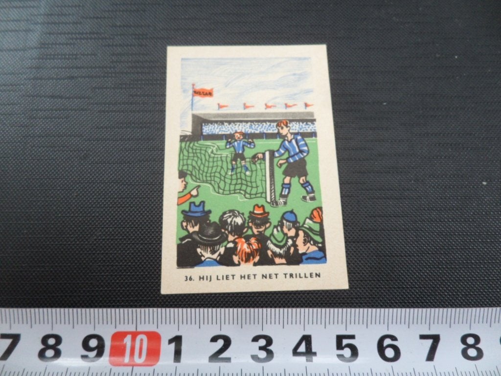 sticker plaatje strip voetbal spreekwoord RIZLA #36, Verzamelen, Ophalen of Verzenden, Zo goed als nieuw