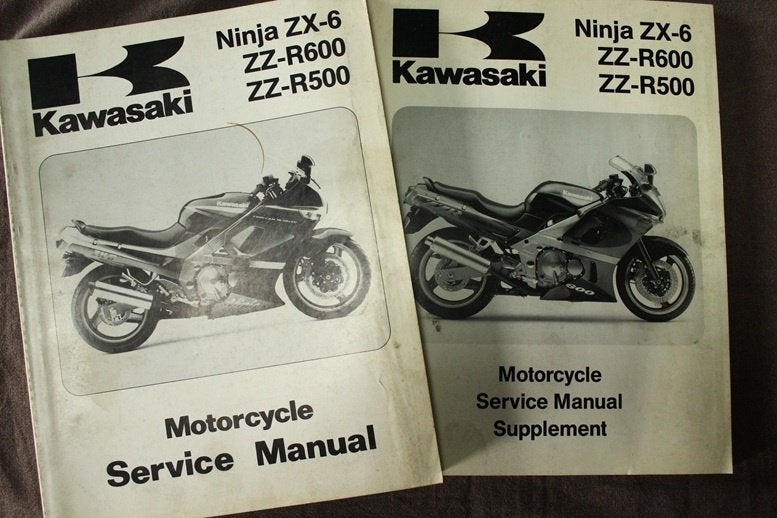 Kawasaki ZX-6 ZZ-R600 ZZ-R500 1990 1993 service manual, Ophalen of Verzenden, Kawasaki