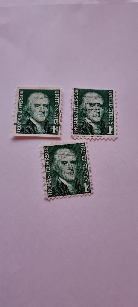 8005 usa thomas jefferson, Postzegels en Munten, Postzegels | Amerika, Verzenden, Noord-Amerika