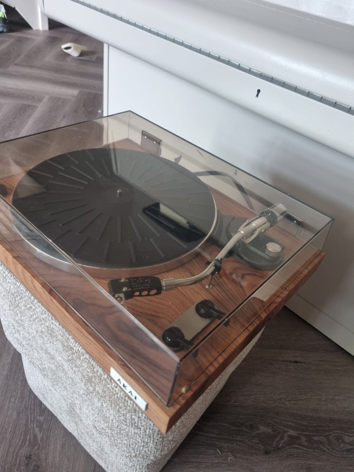 Akai Platenspeler - Vintage Houtnerf Design, Audio, Tv en Foto, Platenspelers, Ophalen, Akai