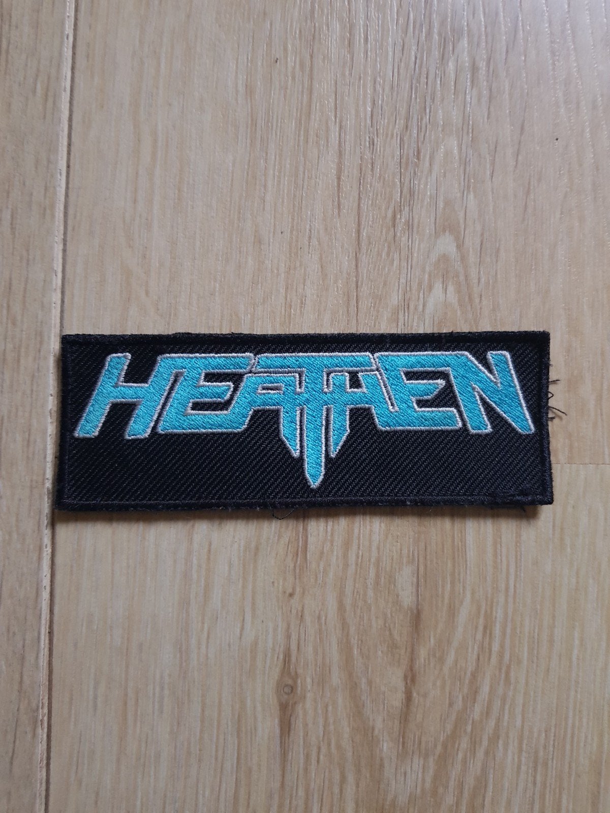 Heathen patch embleem thrash metal vintage retro hardrock, Ophalen of Verzenden, Gebruikt, Kleding