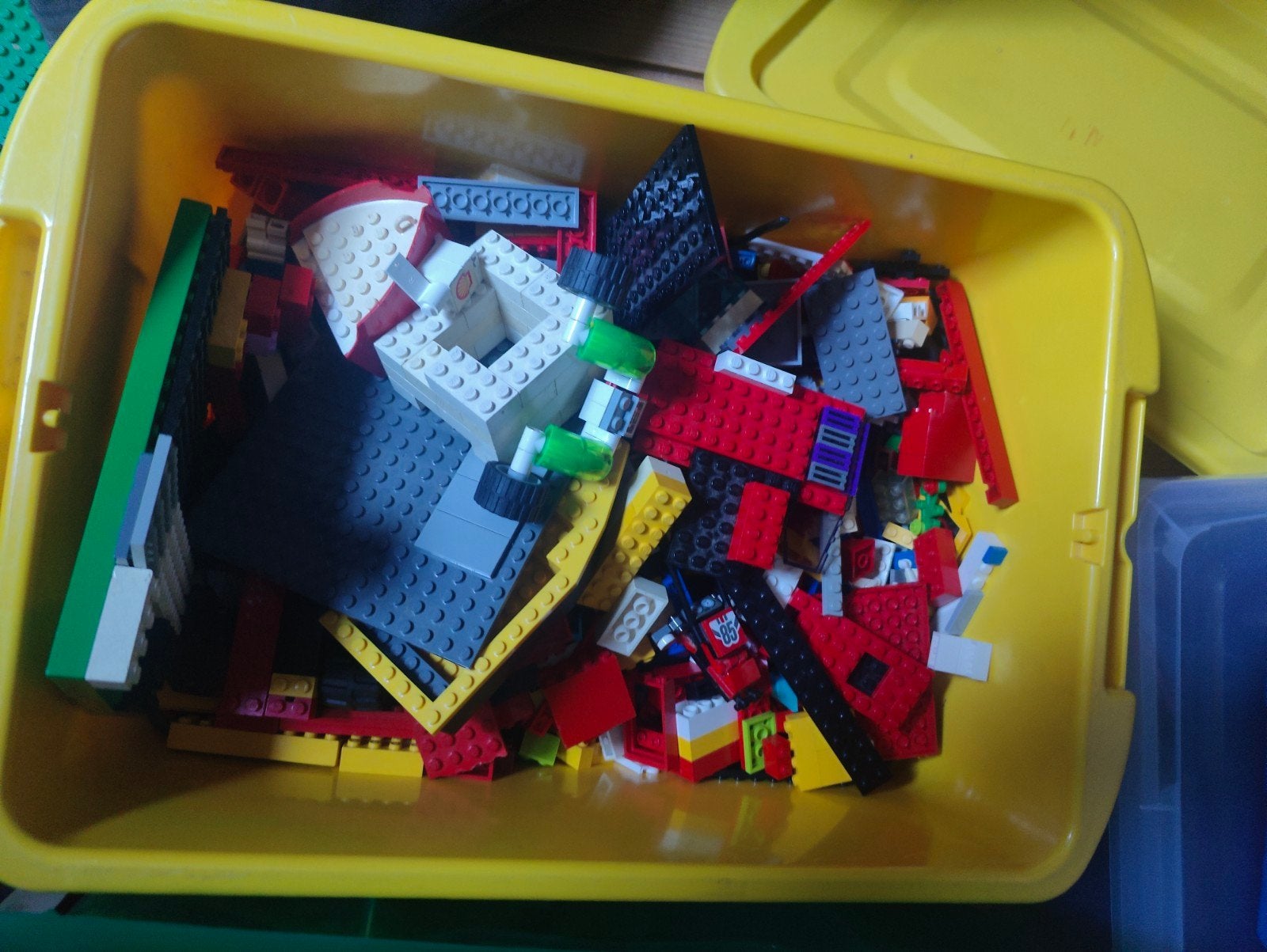 Grote partij LEGO blokken en onderdelen met grondplaten, Ophalen of Verzenden, Gebruikt, Overige merken