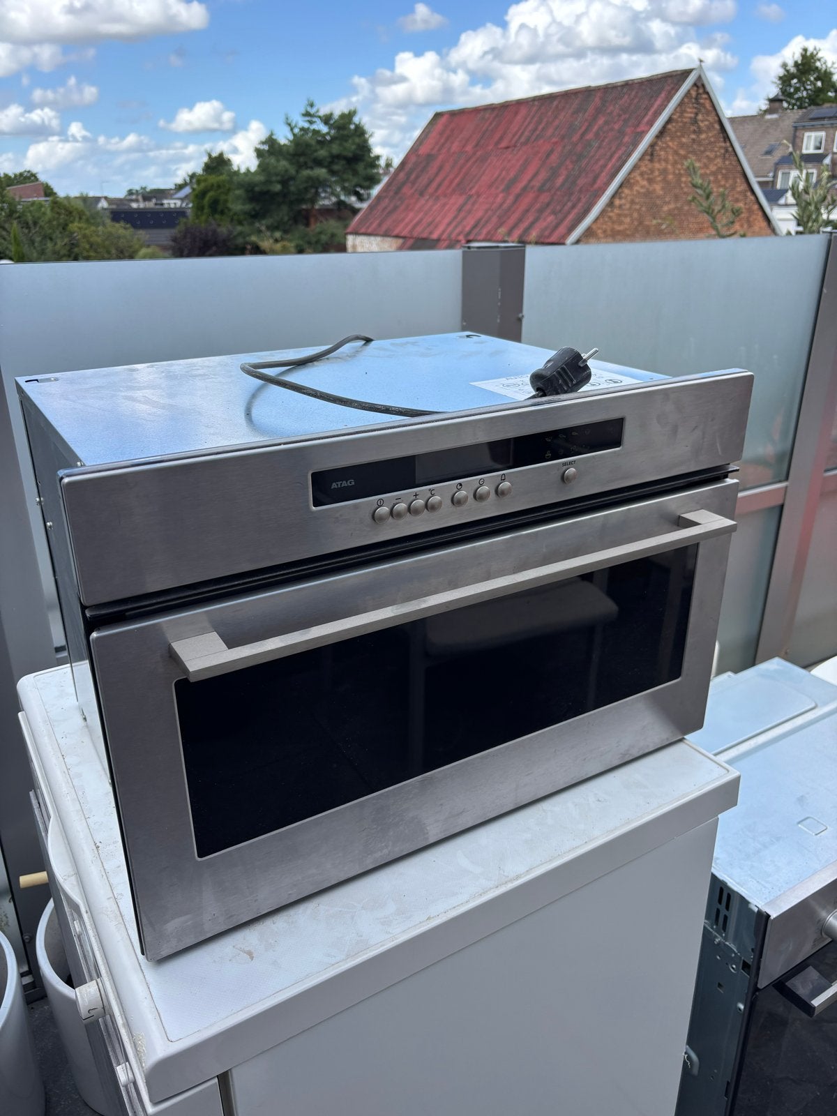ATAG Inbouw stoomoven 45cm, Ophalen, Minder dan 45 cm, Gebruikt, 60 cm of meer