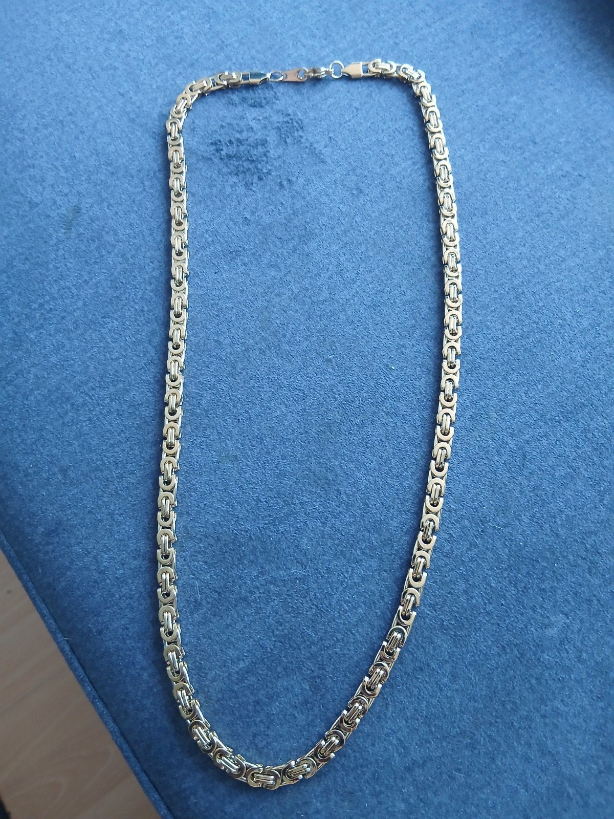 18k Gold Plated Koningsketting - 70 cm lang, 8 mm breed, Sieraden, Tassen en Uiterlijk, Kettingen, Ophalen of Verzenden