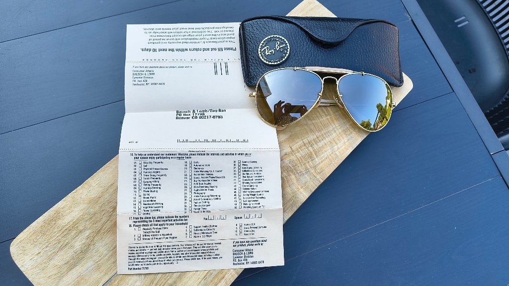 Vintage Ray-Ban The General B&L USA – NOS – originele glazen, Zonnebril, Overige kleuren, Nieuw, Ophalen of Verzenden