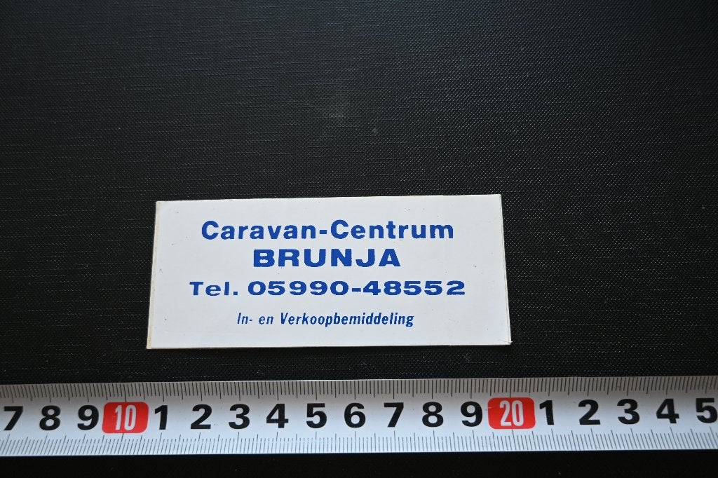 sticker stadskanaal caravan centrum BRUNJA, Ophalen, Zo goed als nieuw