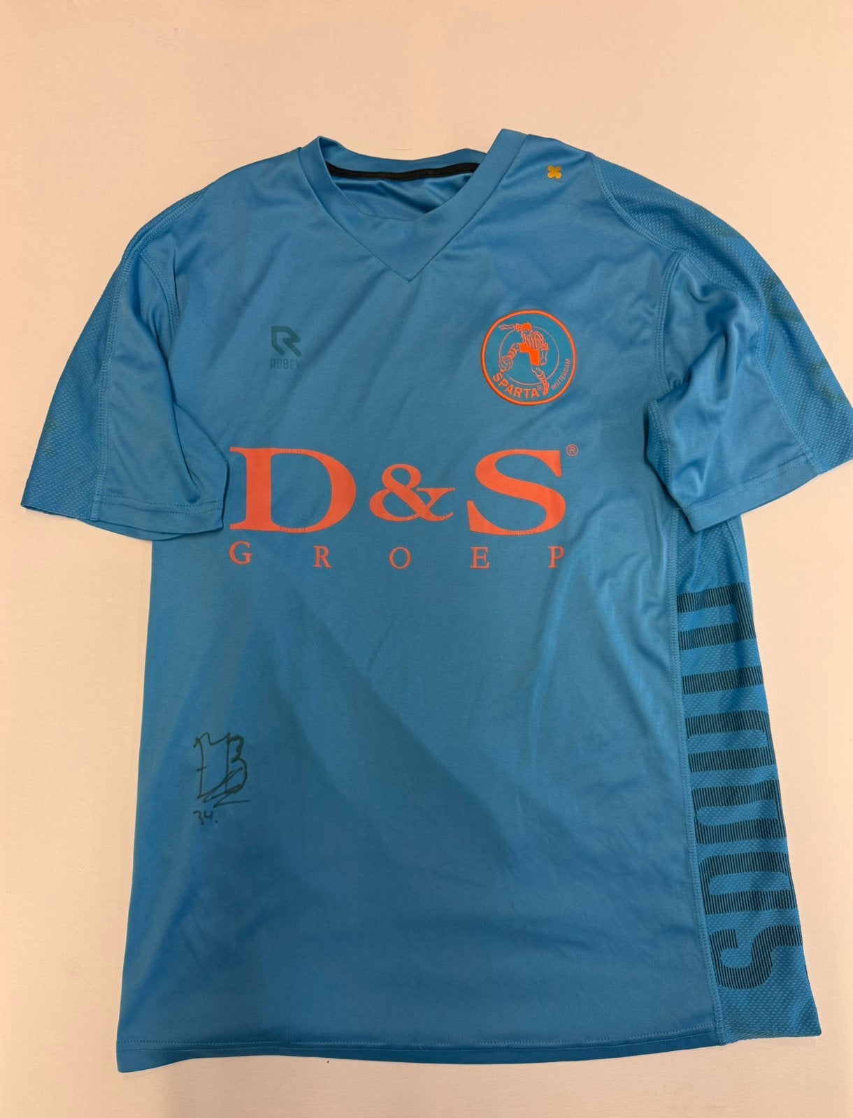 Sparta Rotterdam uitshirt + handtekening, Maat M, Verzenden, Zo goed als nieuw, Shirt