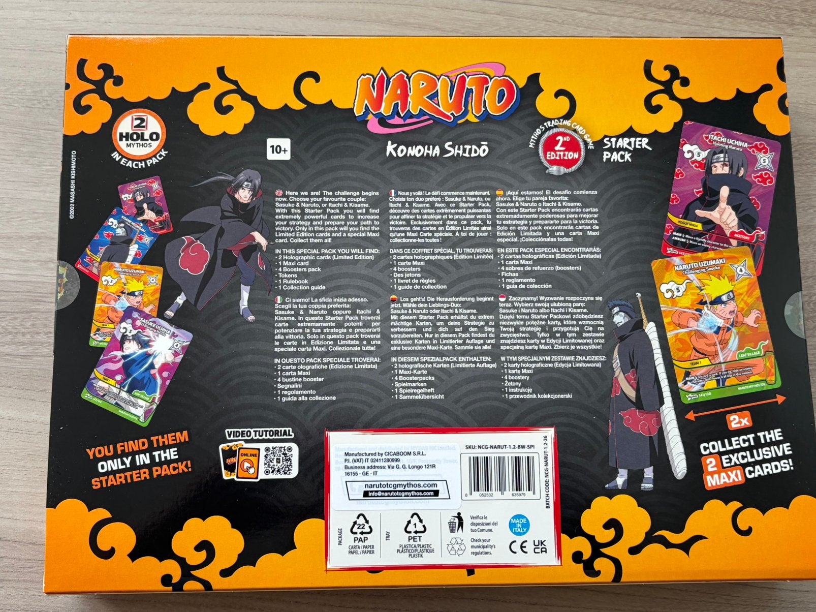Itachi Uchiha & Kisame Hoshigaki Naruto Mythos TCG 2 Edition, Ophalen of Verzenden, Nieuw