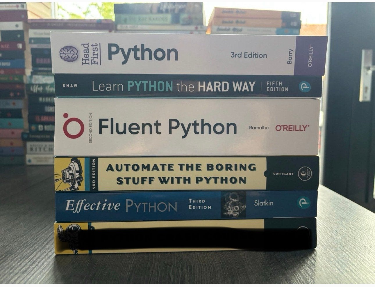 Python Boeken Bundel: Head First, Fluent, Automate & meer, Ophalen of Verzenden, Zo goed als nieuw, Programmeertaal of Theorie