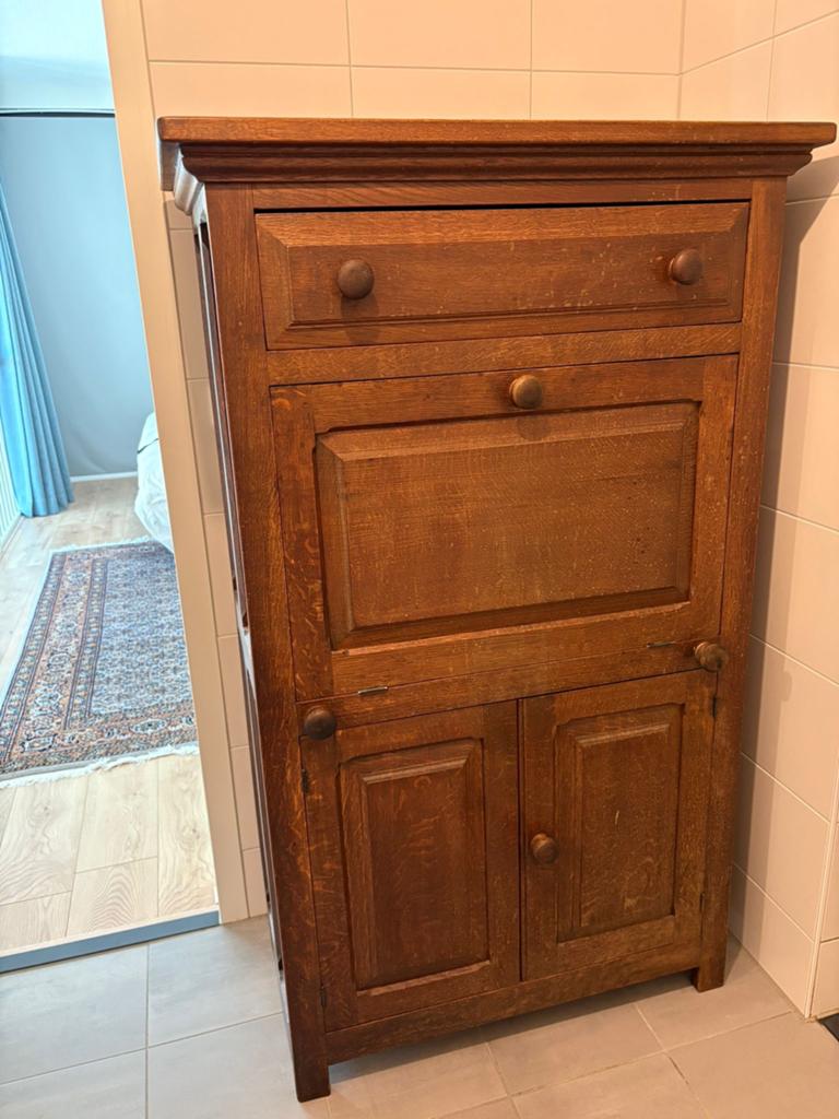Antieke houten secretaire / kastje, Ophalen