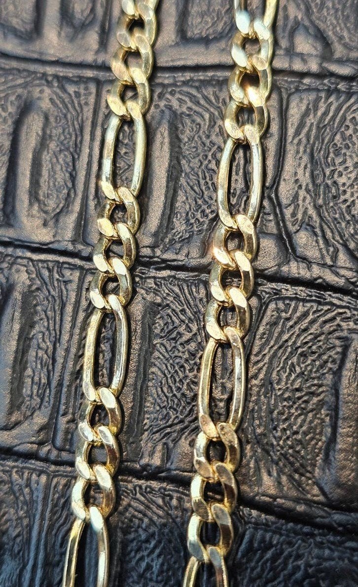 Figaro 14k gouden ketting 6 gram 50cm, Ophalen of Verzenden, Zo goed als nieuw, Goud, Goud