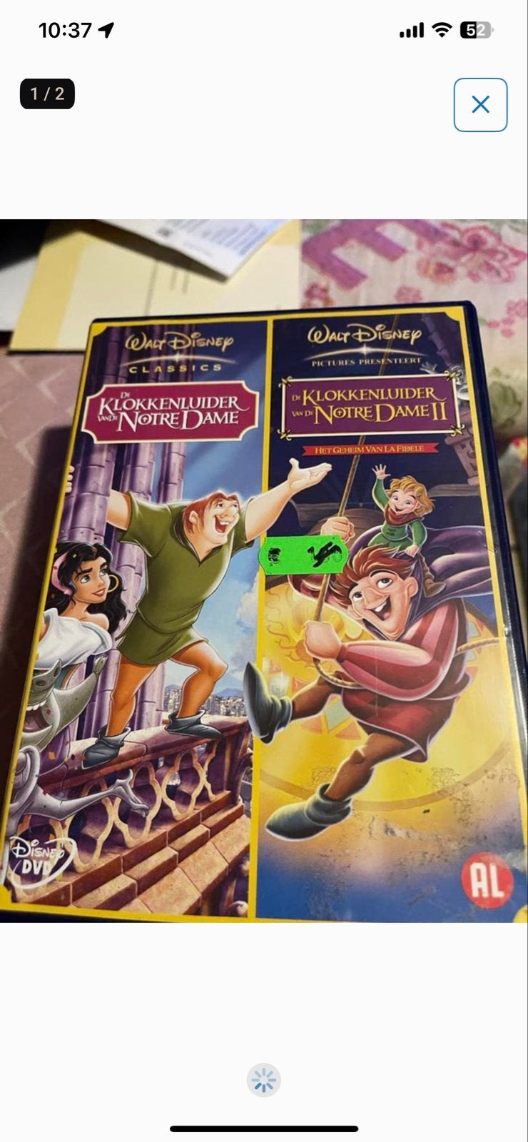 De Klokkenluider van de Notre Dame I & II DVD Boxset, Avontuur, Gebruikt, Alle leeftijden, Boxset